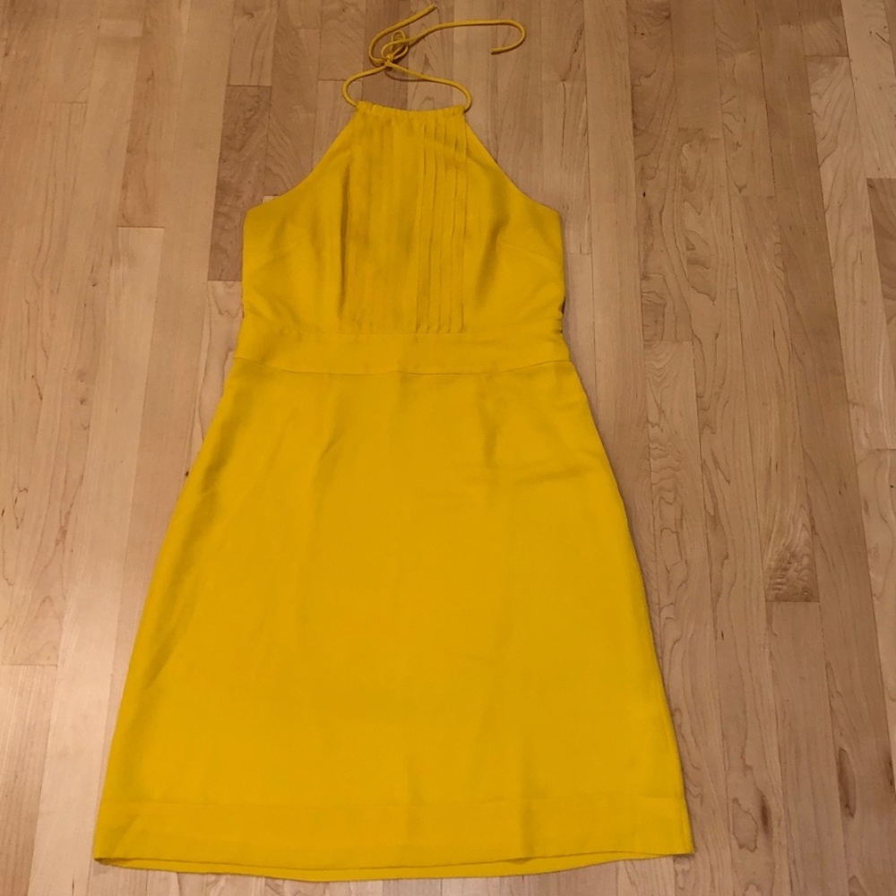 Banana Republic Yellow Halter Dress